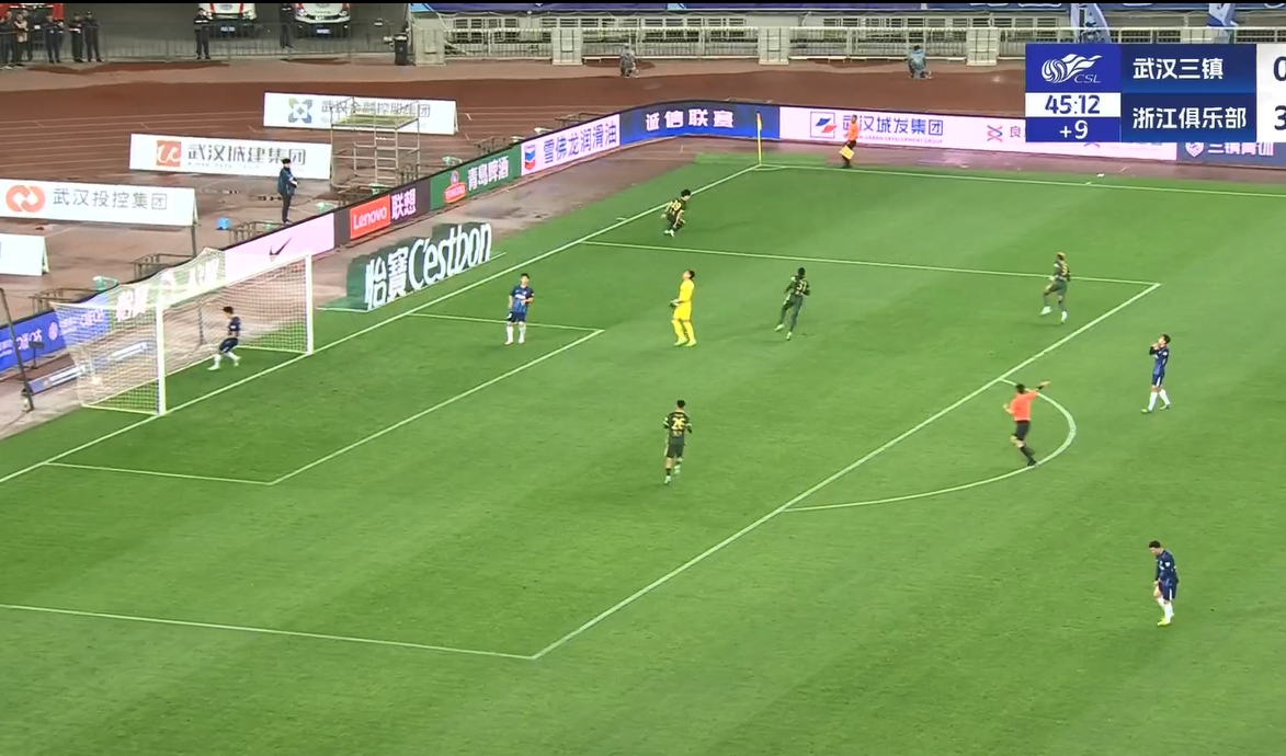  18歲王鈺棟中超處子球！三鎮(zhèn)后防白給，浙江半場(chǎng)4-0領(lǐng)先