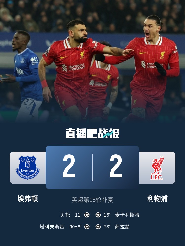  劉語熙評默西塞德德比：場面勝過比分，奧利弗又一次當“主角”